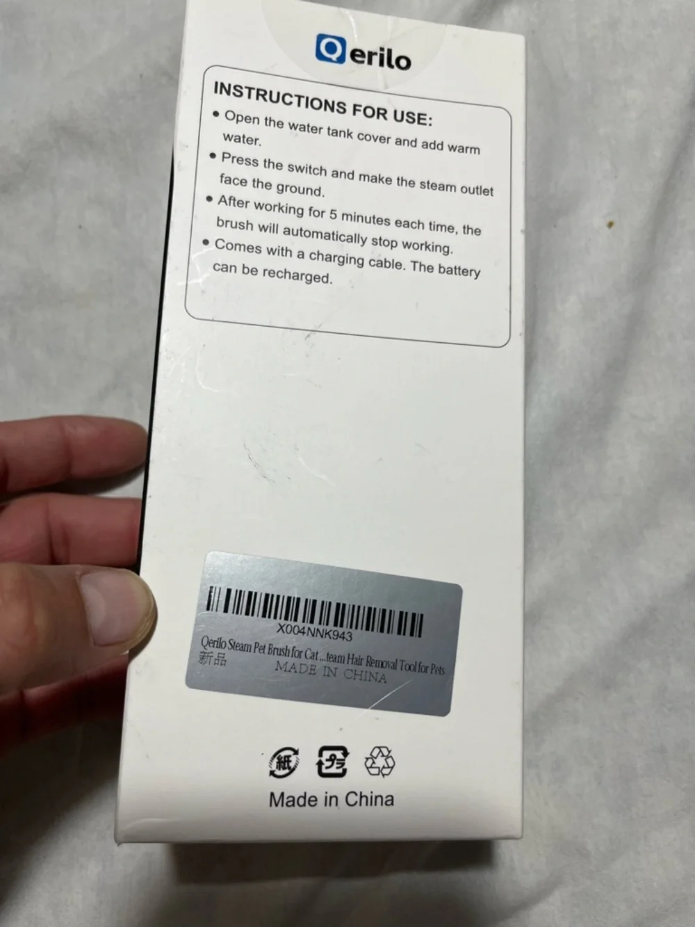 3-in-1 Cat Steam Brush - Silver